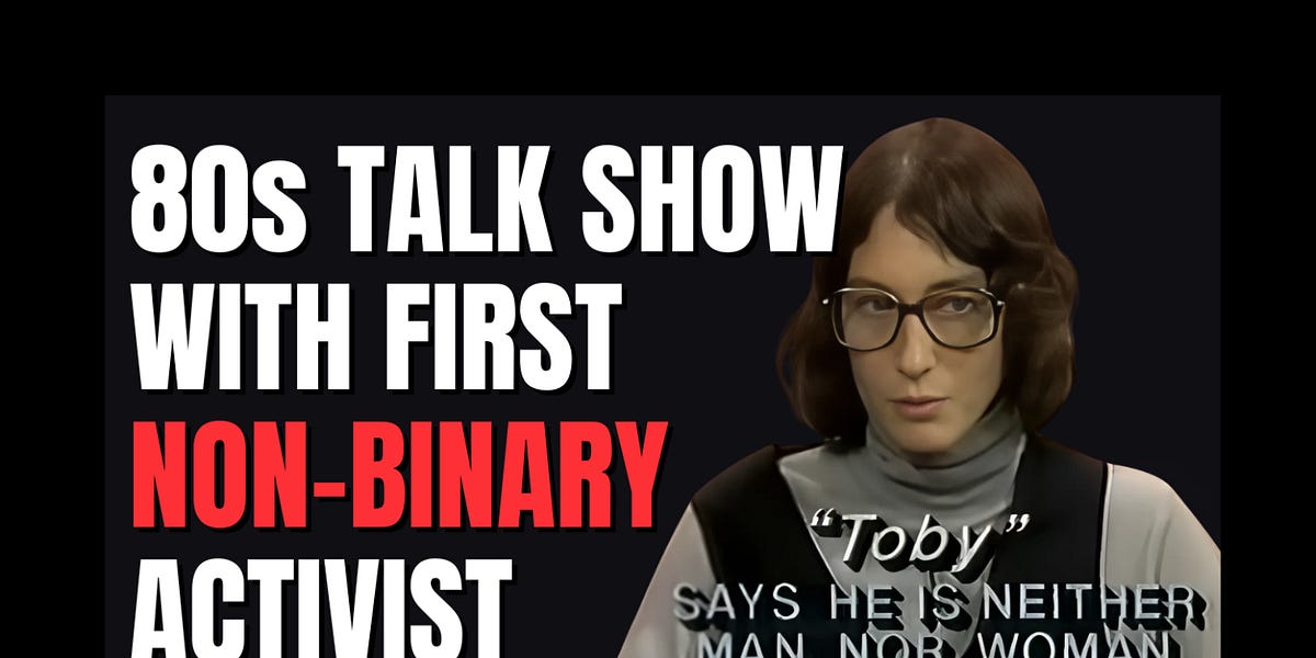 [CLIP] The First Non-Binary Person on TV? Toby's 1989 Interview on ...
