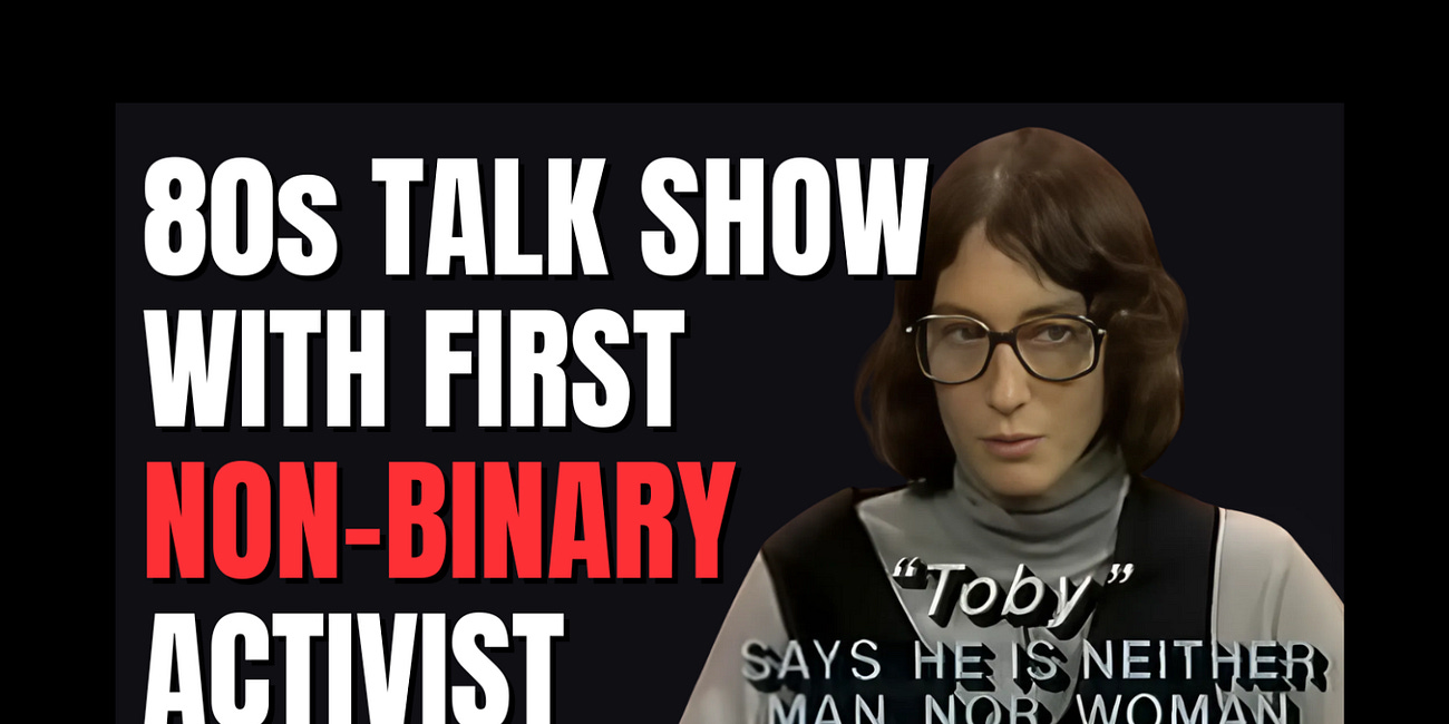 [CLIP] The First Non-Binary Person on TV? Toby's 1989 Interview on Sally Jesse Was Wild.