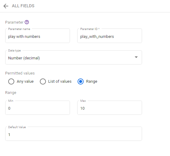looker studio parameters play with numbers