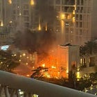 Watch: Gulf High-Rises, Tourist Spots Get Pummeled by Iranian Ballistic Missiles