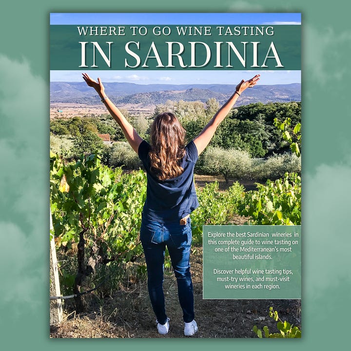 food and wine pairing guides, Sardinia wine tasting guide
