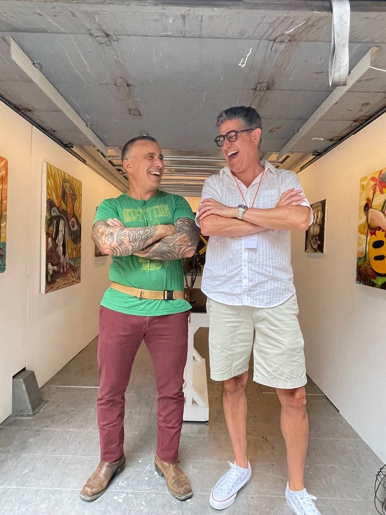 James greco, Michael De Feo Last Days gallery at Uhaul art fair