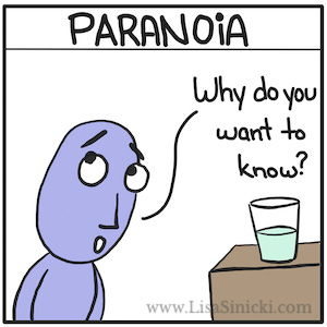 The Glass Is comic essay by Lisa Sinicki