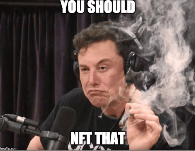 Elon Musk meme encouraging people to NFT their ideas. Elon Musk meme encouraging people to NFT their ideas.