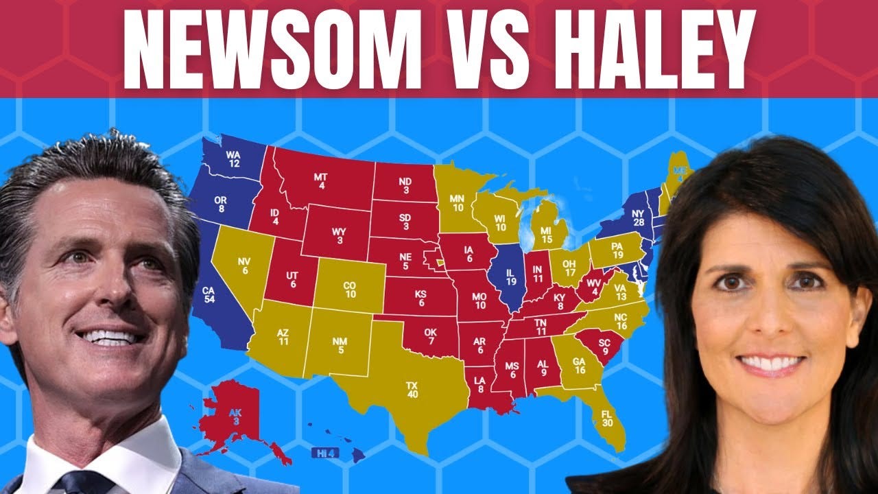 2024 Election | Gavin Newsom vs. Nikki Haley - YouTube 2024 Election | Gavin Newsom vs. Nikki Haley - YouTube