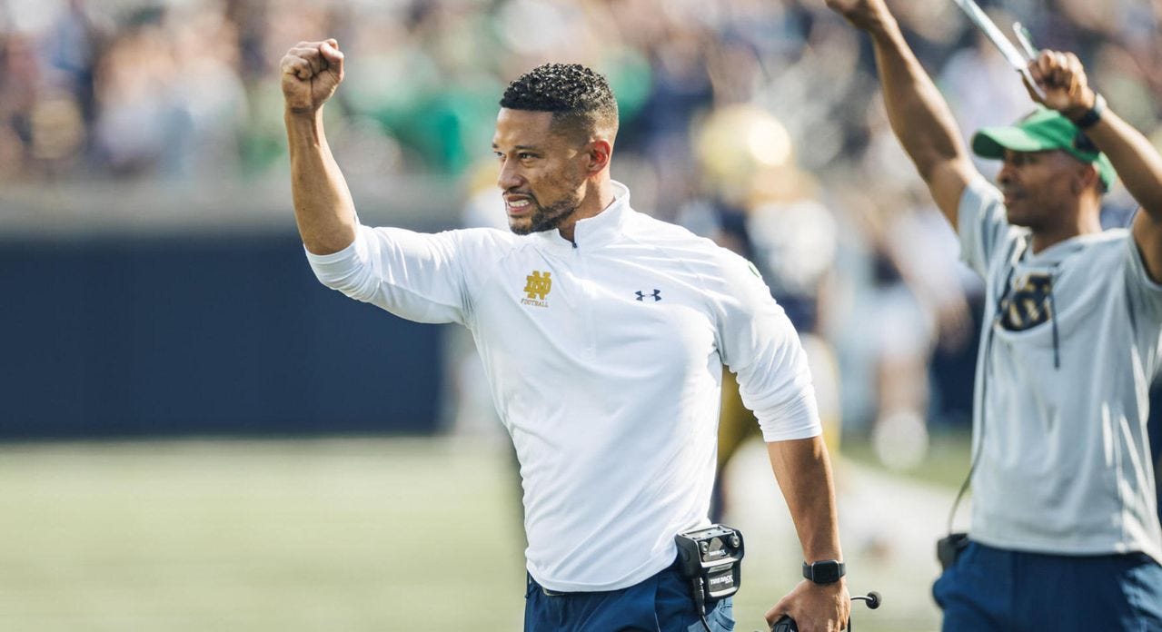 Freeman Sets Tone For BYU Week – No Distractions – Notre Dame Fighting  Irish – Official Athletics Website