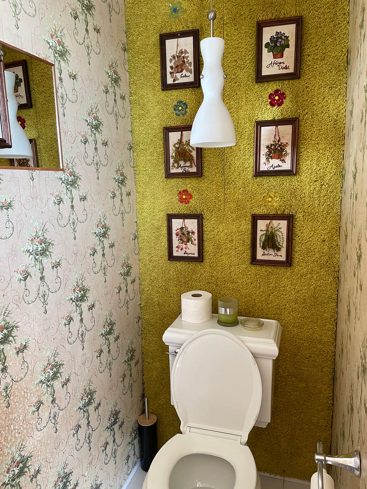 View from Stahl House toward Downtown Los Angeles / Stahl House Bathroom / Laura Motta, 2021