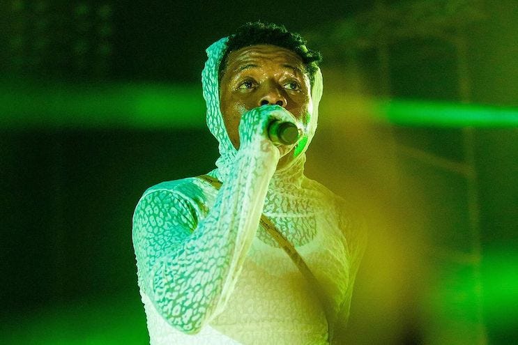 Adekunle Temitope, better known as Small Doctor, performing on stage. Adekunle Temitope, better known as Small Doctor, performing on stage.