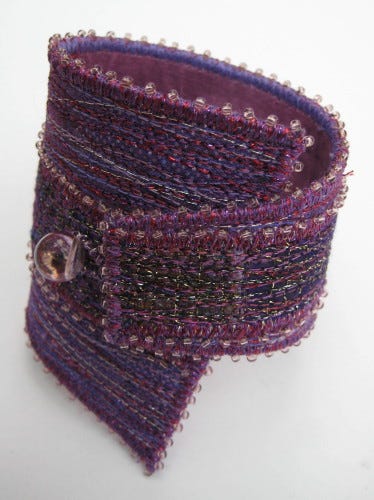 Mauve Satatement Wedge Cuff Bracelet Mauve Satatement Wedge Cuff Bracelet
