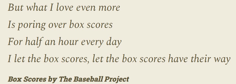 The Box Score - by SGJ Jamie - Sports Games Journal