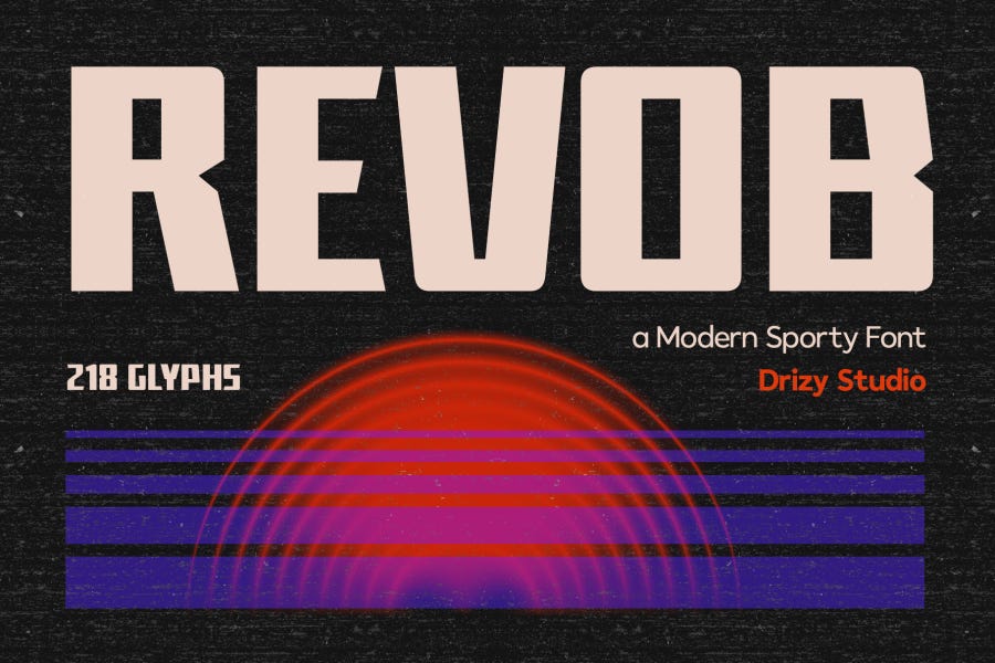 Revob Sport Broadcast Font