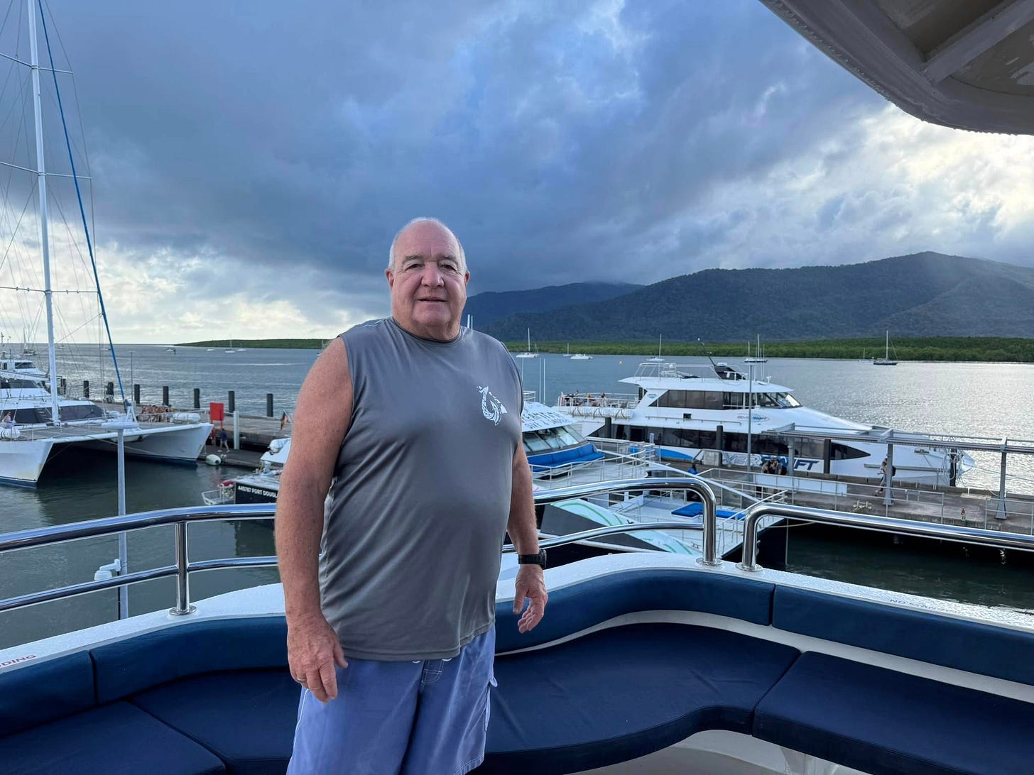 May be an image of 1 person, boat and ocean