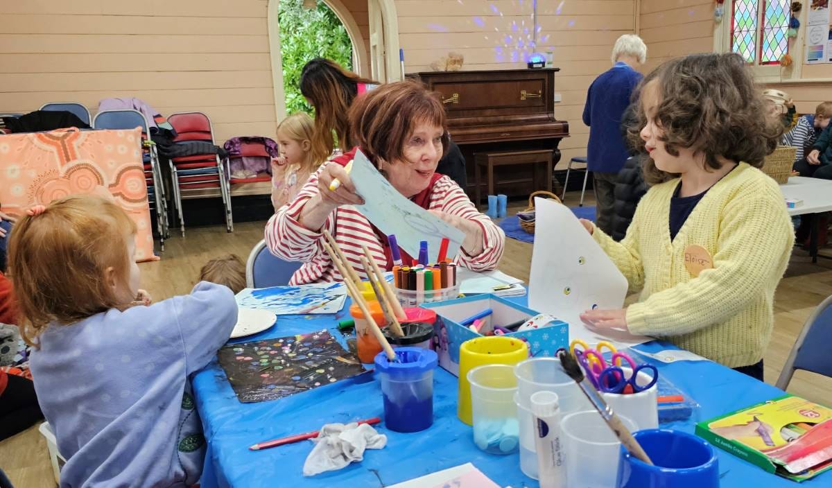 intergenerational play at Blackheath intergenerational play at Blackheath