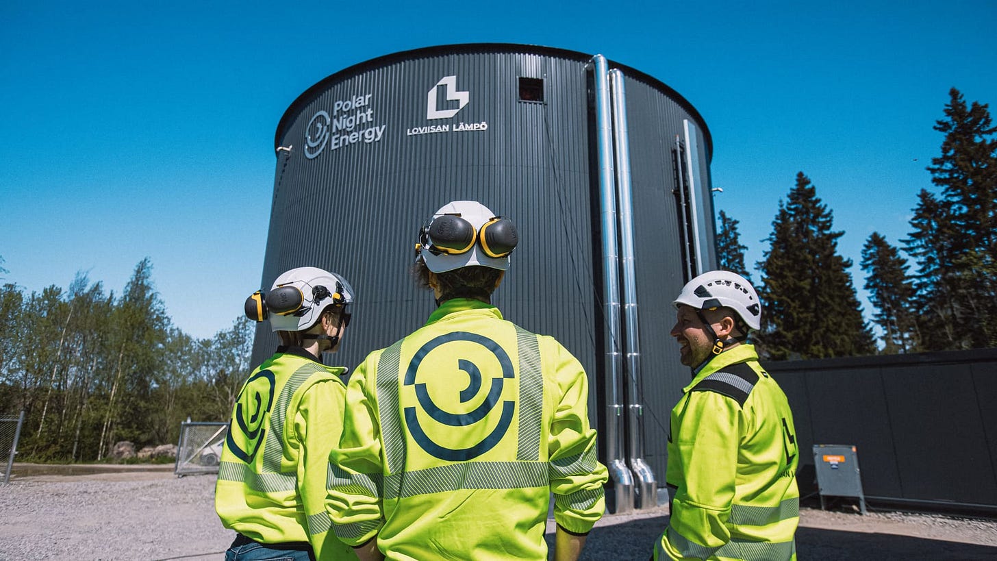 The industrial-scale sand battery in Finland's Pornainen can cover almost one month of the town's heating demands in the summer and as much as one week in the winter. The industrial-scale sand battery in Finland's Pornainen can cover almost one month of the town's heating demands in the summer and as much as one week in the winter.