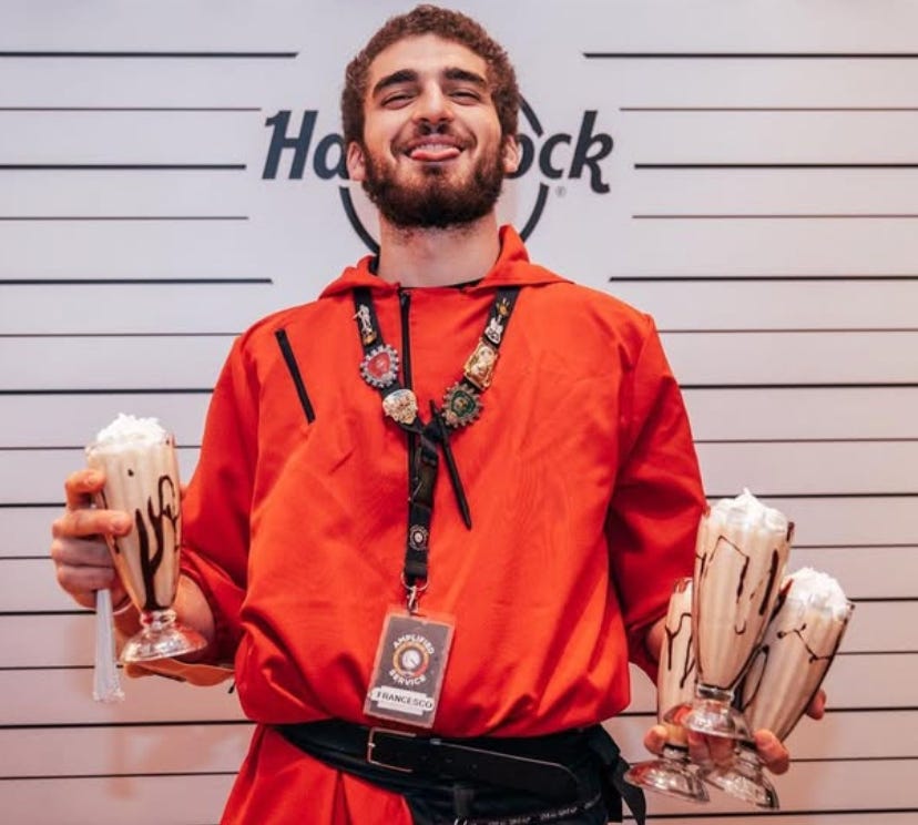 I am good at carrying glasses