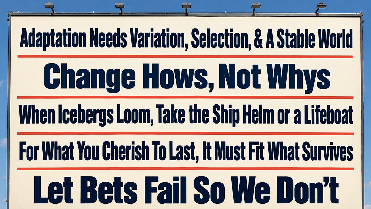 Five Slogans Re Cultural Drift