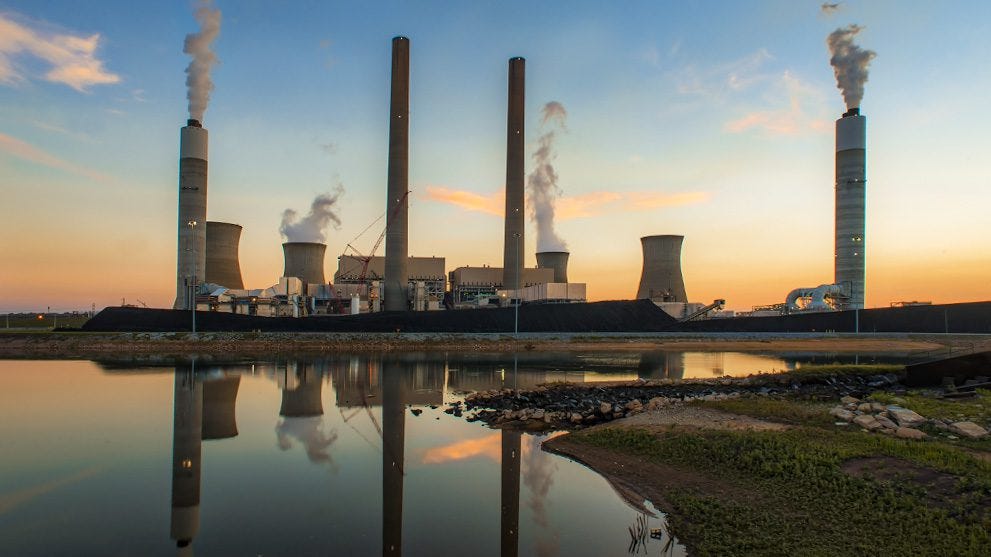 Plant Bowen began commercial operation in 1975 in Bartow County, Georgia. The four coal-fired units are capable of producing 3,376 MW of electricity. Courtesy: Georgia Power Plant Bowen began commercial operation in 1975 in Bartow County, Georgia. The four coal-fired units are capable of producing 3,376 MW of electricity. Courtesy: Georgia Power