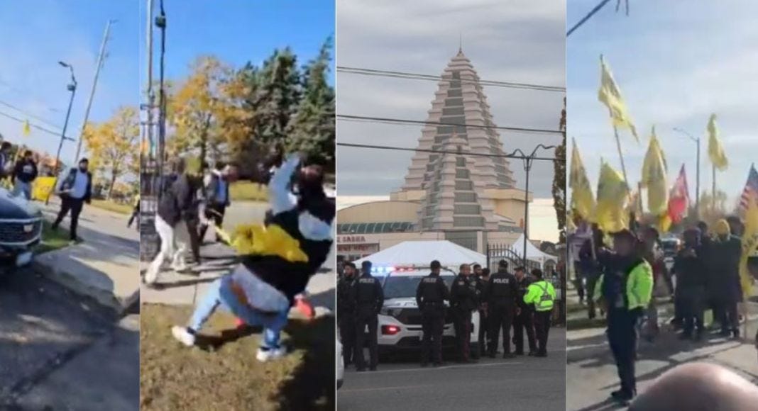 Hindu Sabha temple worshippers attacked on premises; Canadian leaders  condemn Khalistani violence | The Australia Today