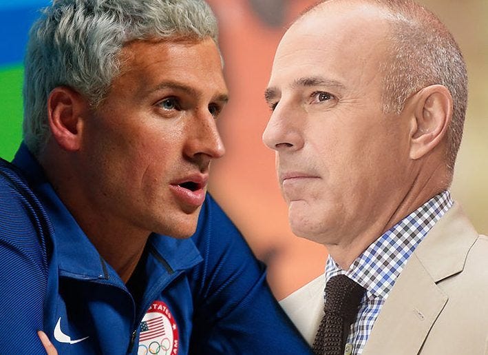 ryan lochte lie to matt lauer ryan lochte lie to matt lauer