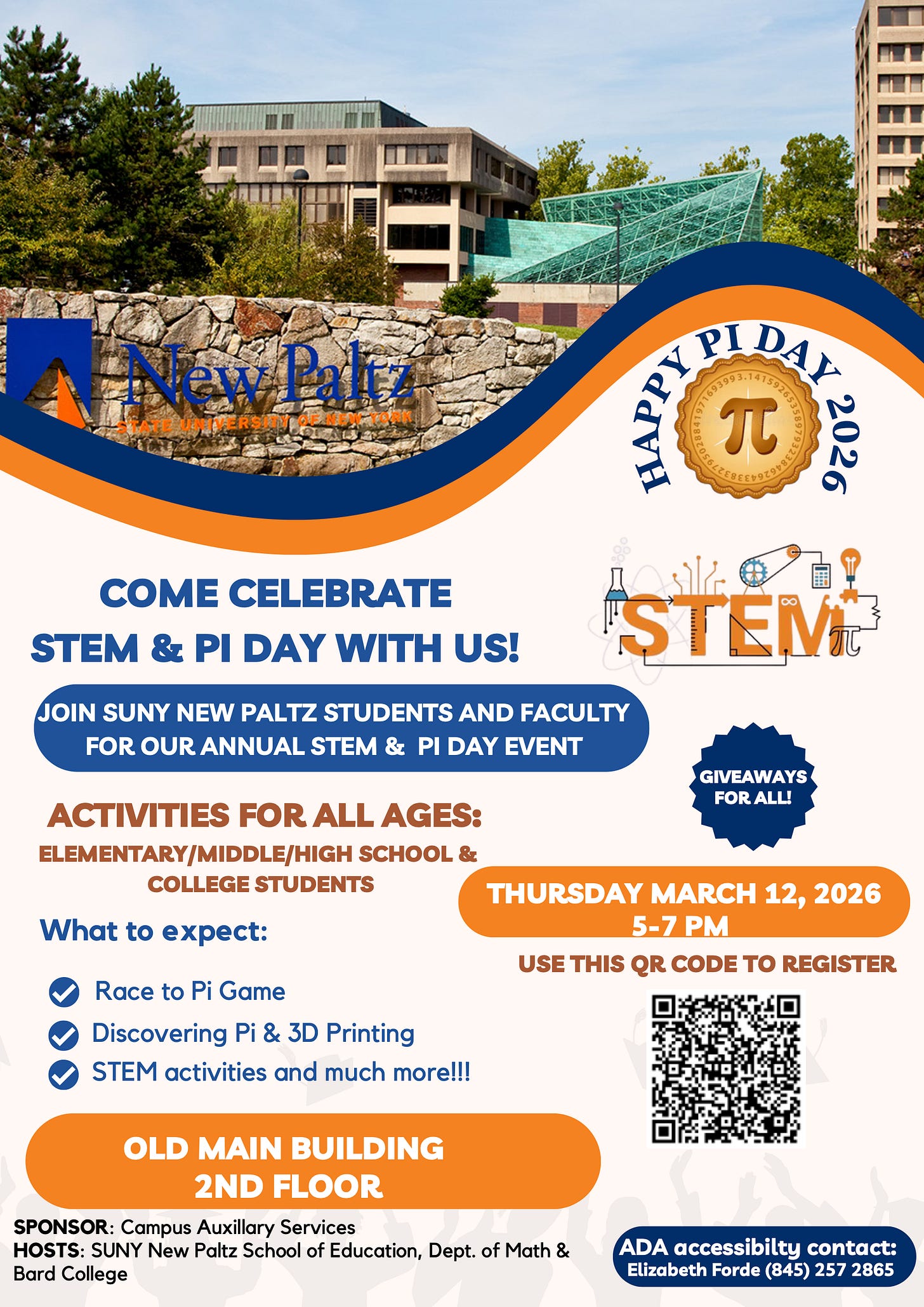 SUNY NP Pi Day registration form SUNY NP Pi Day registration form