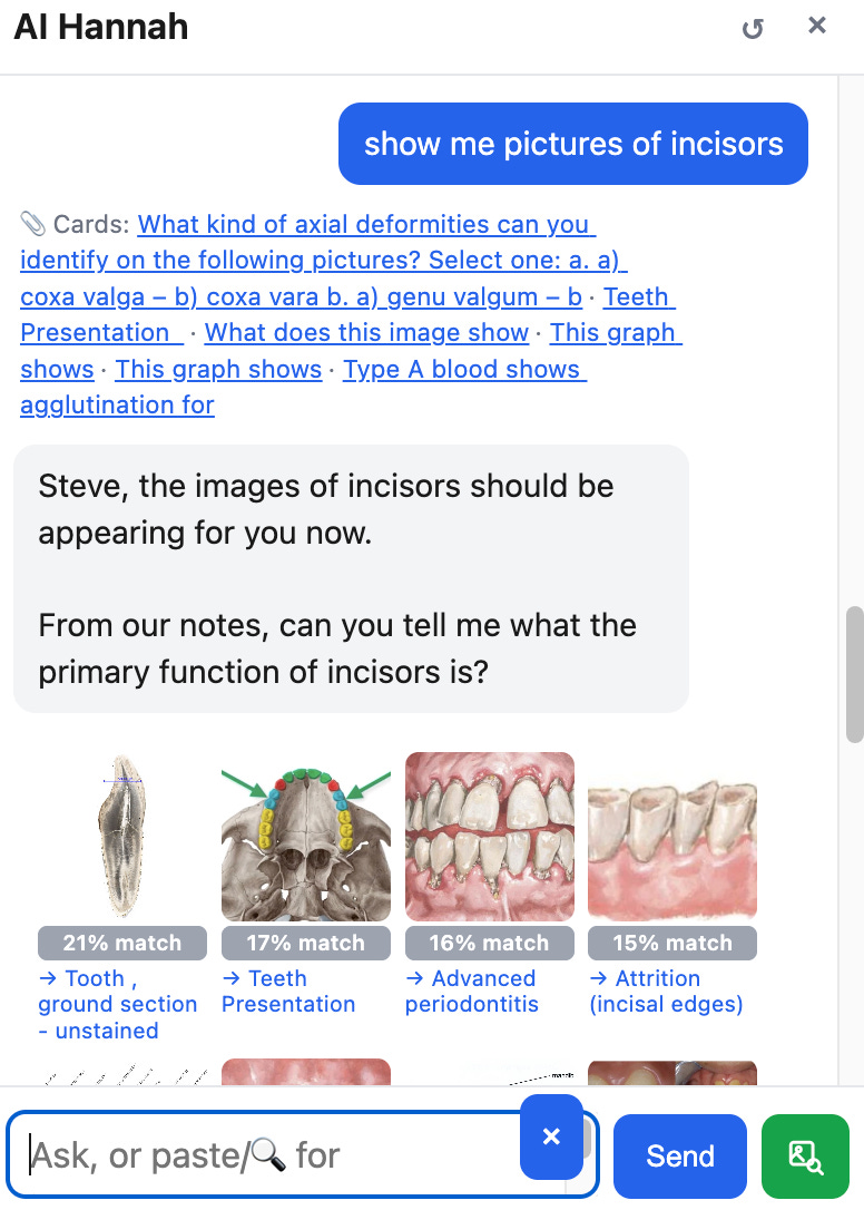 Study with Hannah mobile tutor screenshot Study with Hannah mobile tutor screenshot
