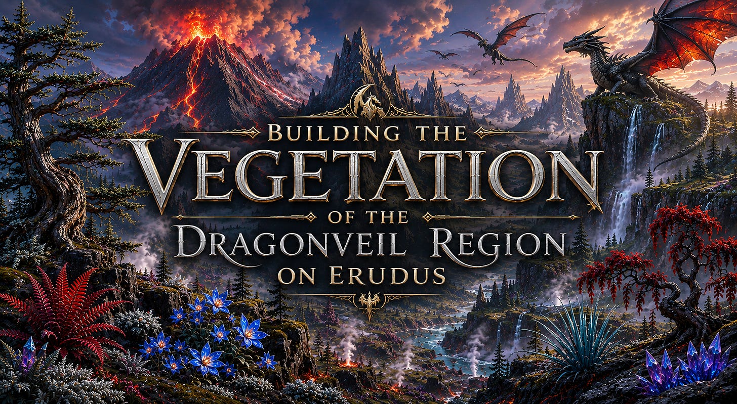 Building the Vegetation of the Dragonveil Region on Erudus Image