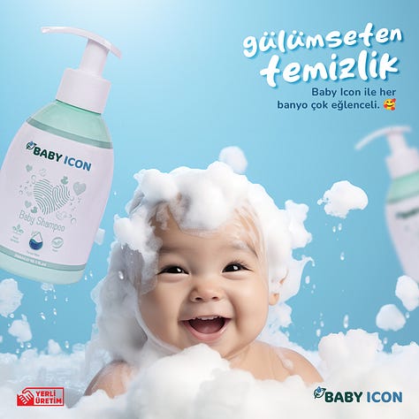 Baby Icon Bebek Bakım Ürünleri Sosyal Medya Tasarımları