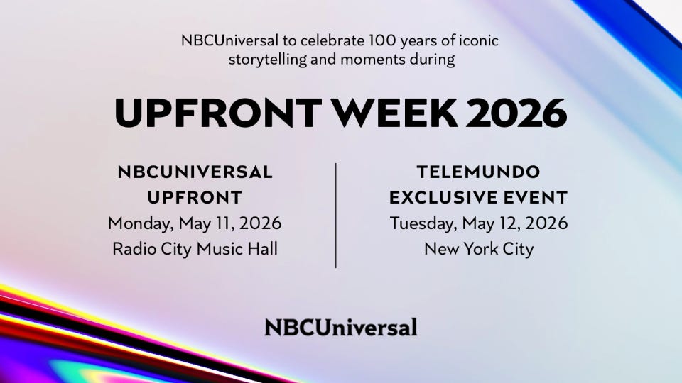 NBCUniversal to Return to Radio City Music Hall on Monday, May 11 for 2026  Upfront Presentation – Celebrating 100 Years of NBC's Iconic Storytelling  and Moments | NBCUNIVERSAL MEDIA