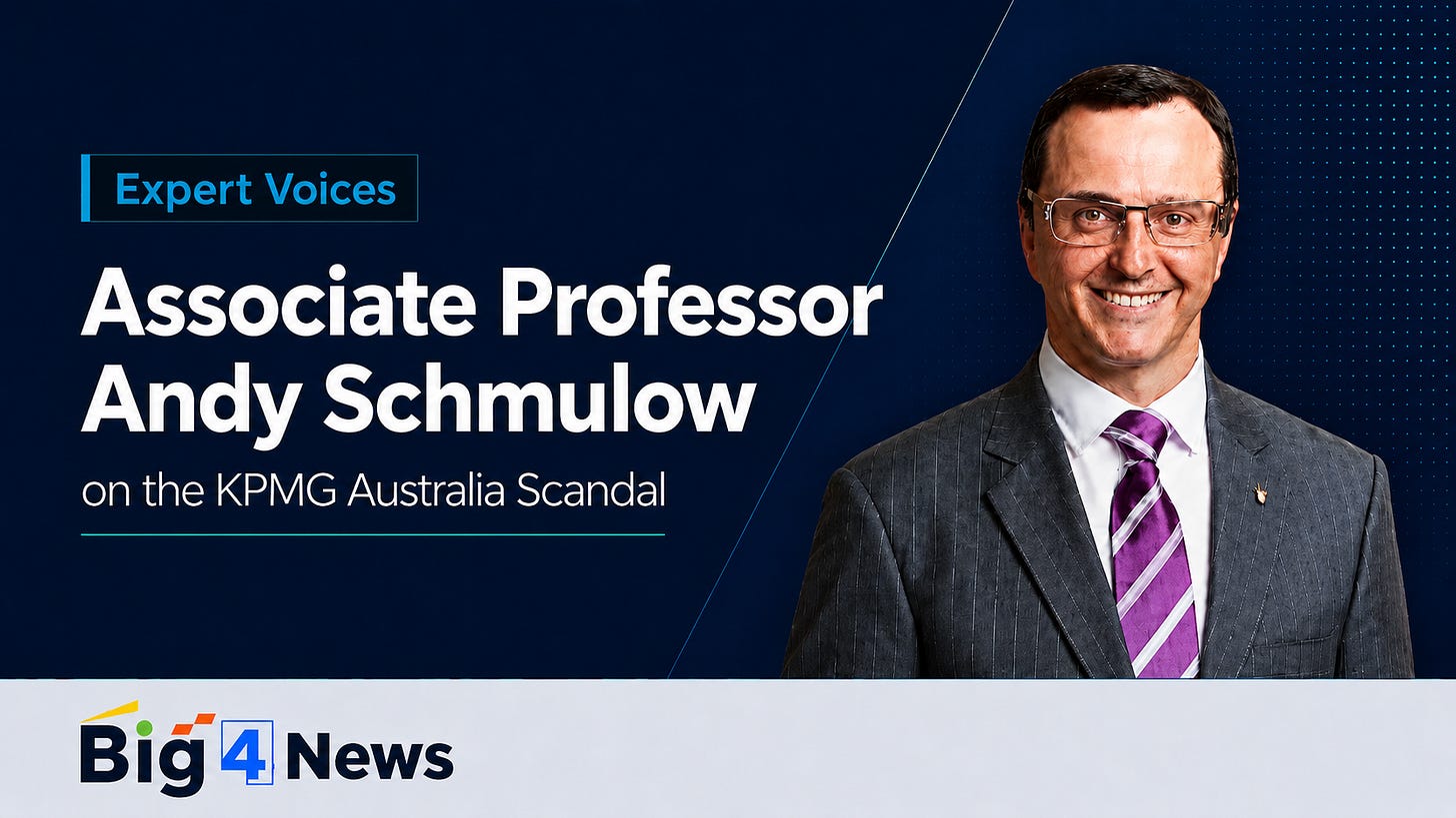 Associate Professor Andy Schmulow discussing the KPMG Australia scandal and Big Four audit regulation