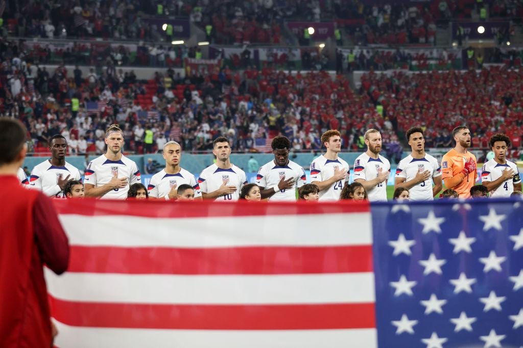USNT during the National Anthem