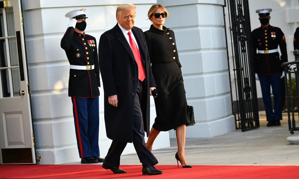 Trump tells Americans 'have a good life' as he leaves White House for final  time | Donald Trump | The Guardian