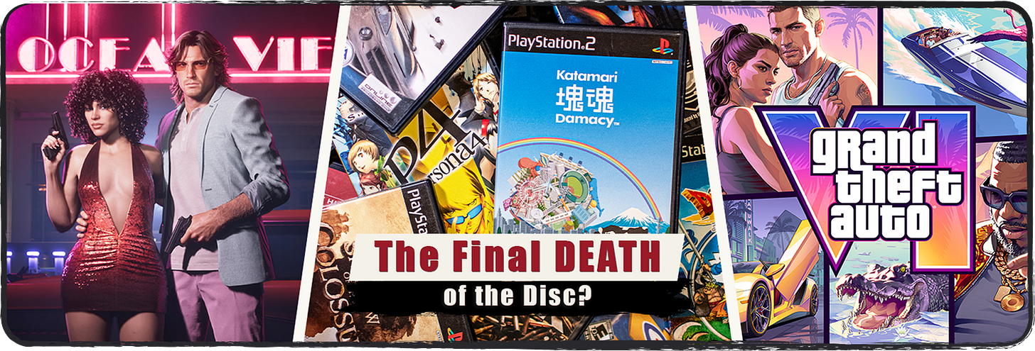 Header image for the section on the Death of the Disc!