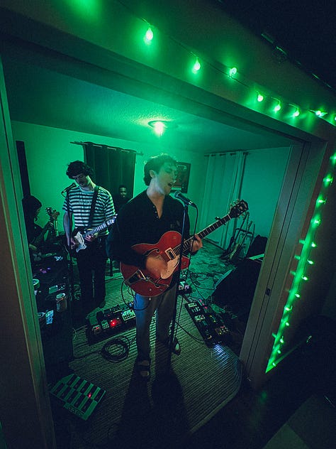 cool band, cool fans, secret show house party