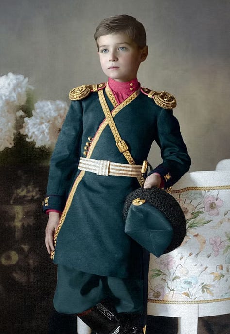 Nicholas II, Alexandra Feodorovna, Olga, Tatiana, Maria, Anastasia, Alexei; the Romonov Family; Romonovs in exile