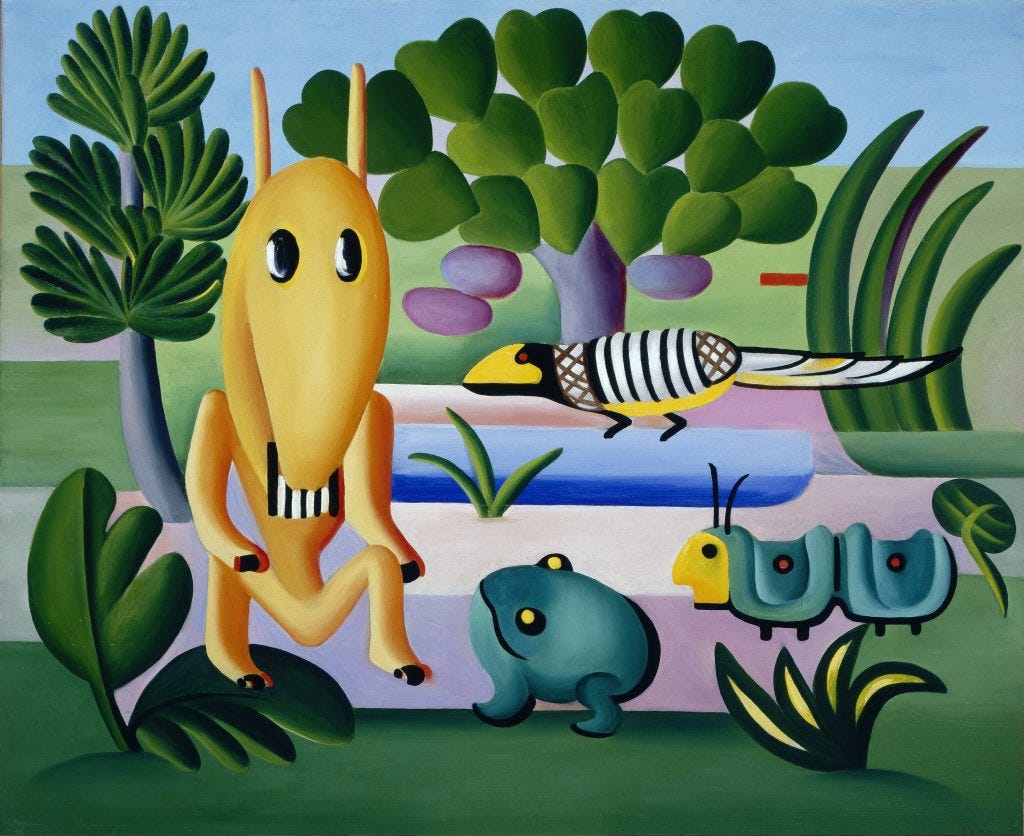 Tarsila do Amaral, A Cuca (The Critter), 1924, oil on canvas, 73 x 100 cm Tarsila do Amaral, A Cuca (The Critter), 1924, oil on canvas, 73 x 100 cm