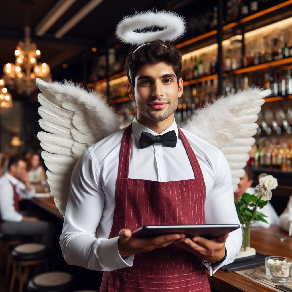 A real, rare picture, of the angelic host.