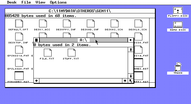 A Look at some Retro Desktop Graphical User Interfaces