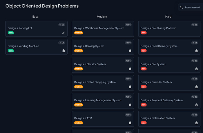 best place to practice OOP Design problems