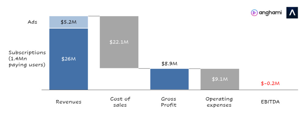 Overview of Anghami’s income statement