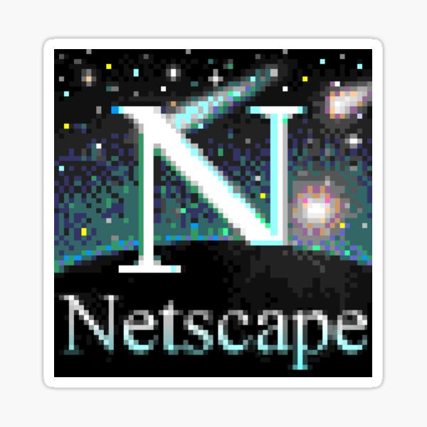 "Netscape logo" Sticker for Sale by philarego "Netscape logo" Sticker for Sale by philarego