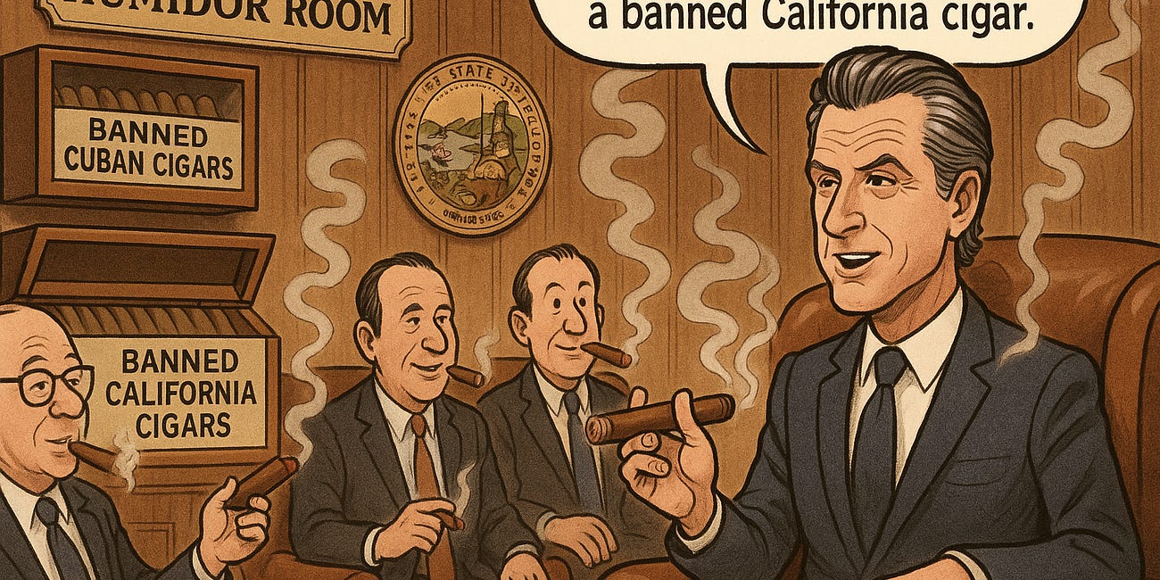 Gavin Newsom’s Latest Overreach: Regulating Cigars Out of Existence 