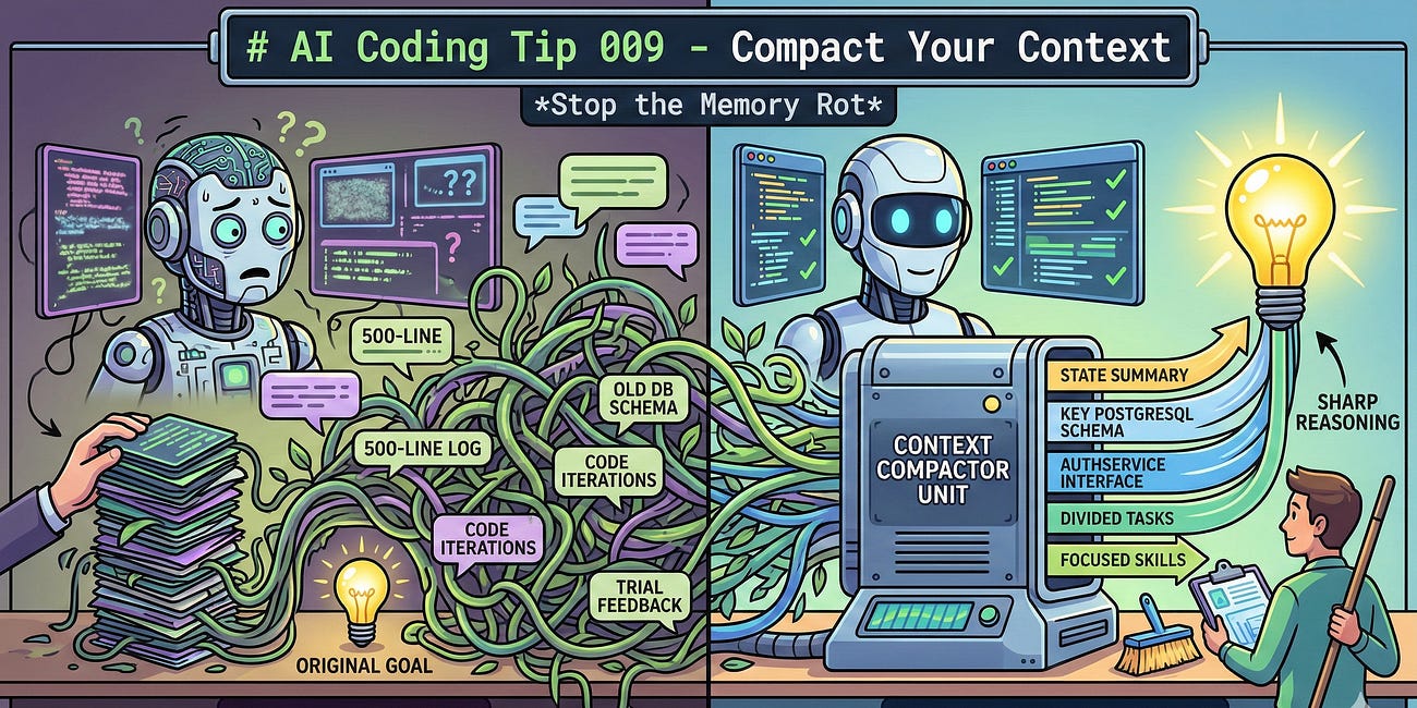 AI Coding Tip 009 - Compact Your Context
