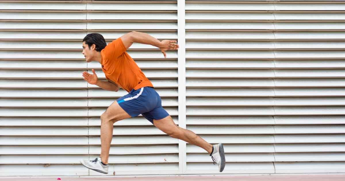 Man sprinting 