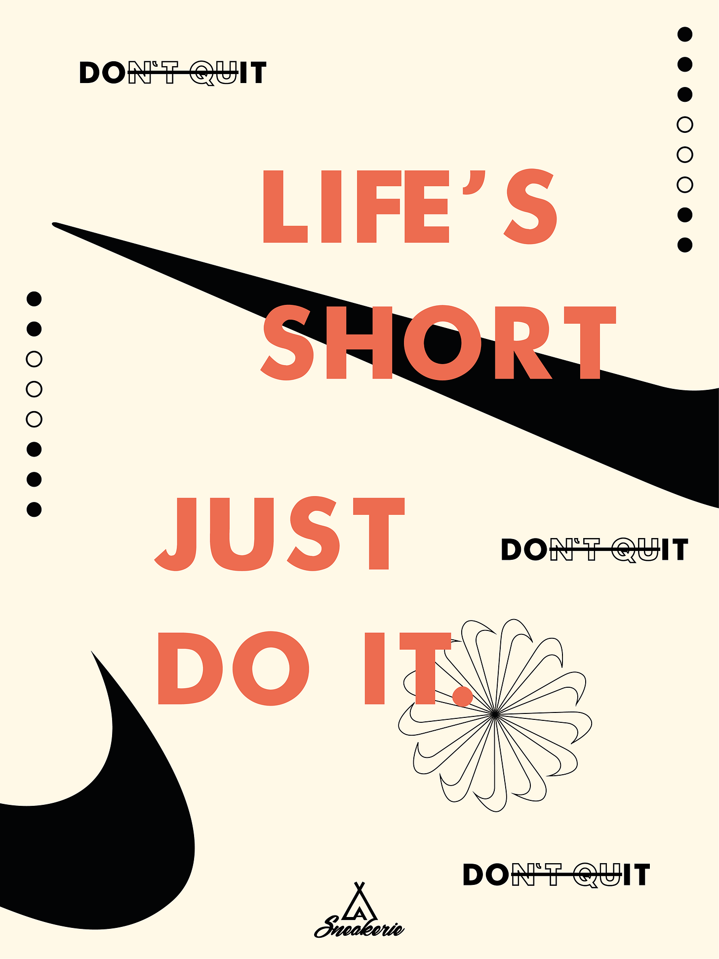 Affiche pub Nike sur les réseaux sociaux.