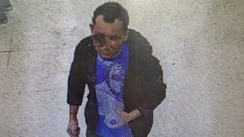 Met Police CCTV footage released by the Met Police showing Abdul Ezedi