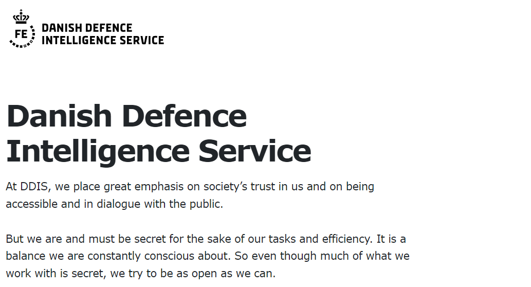 Oversight and governance of the Danish intelligence community Oversight and governance of the Danish intelligence community