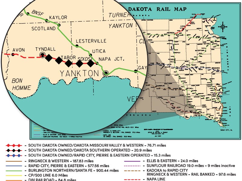 South Dakota looks to offload government-owned Napa railroad 