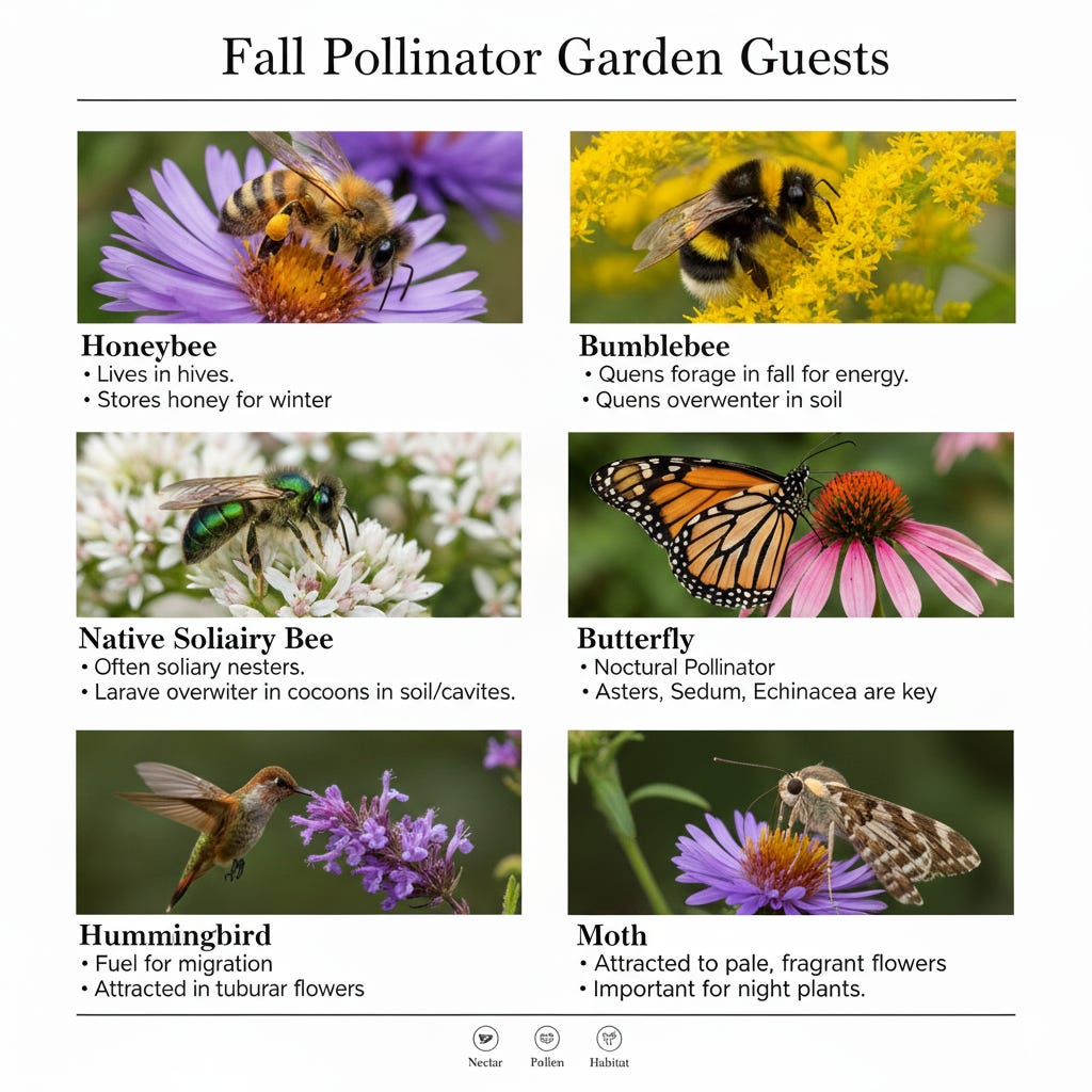 photo of pollinators on flowers