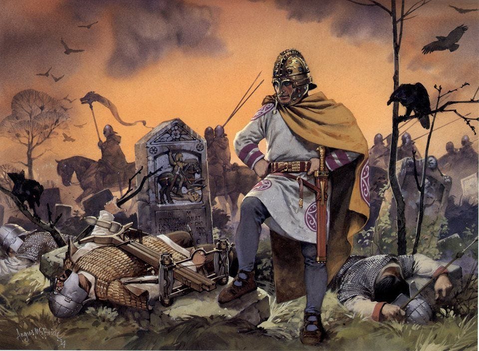 Roman cavalry officer, circa 306 AD. Artwork by Angus McBride | Imperio  romano, Arte histórico, Producción artística