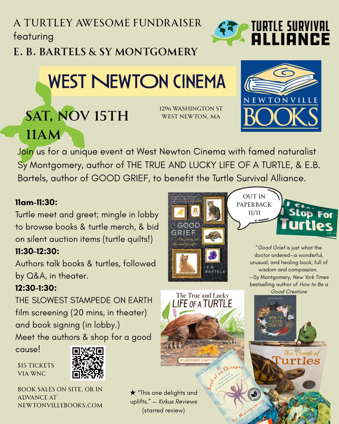 Graphic for Turtley Awesome Fundraiser event on 11/15/25.